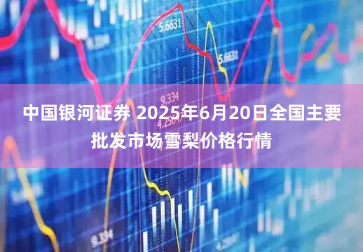 中国银河证券 2025年6月20日全国主要批发市场雪梨价格行情